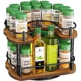 thumbnail image 1 of Organizador Lazy Susan para especias, madera SNTD, 25 cm, negro, 1 of 9