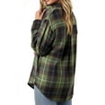 thumbnail image 6 of Fantaslook Plaid Shirts for Women Button Down Flannel Shirts Casual Loose Long Sleeve Blouses Tops, 6 of 10