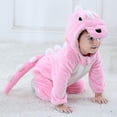thumbnail image 3 of Ca Disfraz de dinosaurio para niños pequeños Disfraz de animal mono con capucha lindo para niños Halloween S, 3 of 4