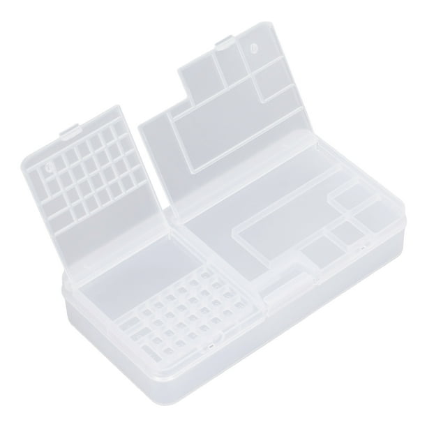 Youthink Repair Parts Storage Box, 3pcs Transparent Abs Plastic Parts Organizer Box With Multi Compartments For Household Use