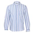 thumbnail image 2 of Fesfesfes Long Sleeve Shirt for Men Striped Lapel Casual Shirt, 2 of 8