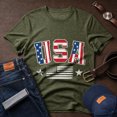 thumbnail image 3 of Jollimate Vintage USA Flag T-Shirt, American Flag Graphic Tee, Patriotic Shirt for Men, 3 of 6