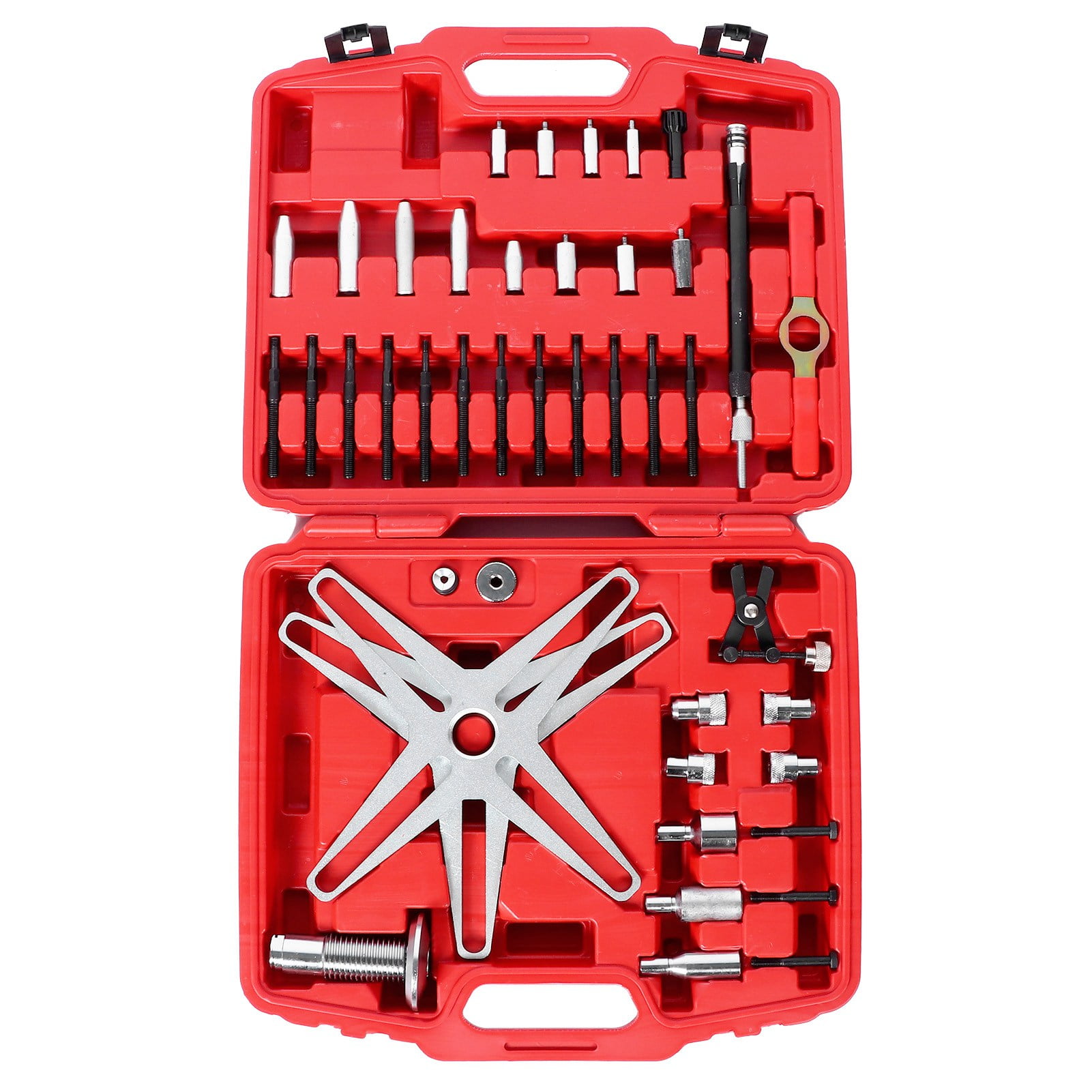 Storage Box 43Pcs Self-Adjusting Clutch Alignment Setting Tool Universal S‑SAC34UPG Self Adjusting Clutch Tool Fit for Connectors with 3‑hole and 4‑hole pitch Steel Clutch Alignment Setting Tool