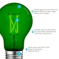 thumbnail image 5 of Luxrite A19 Edison LED Light Bulb, 4.5W=60W Colored Glass Filament, UL Listed, E26 Base, Indoor Outdoor Blue, 5 of 5