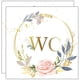 thumbnail image 1 of 2pcs WC Floral Decorative Wall Stickers Wall Decals Bathroom Stickers WC Decals, 1 of 4
