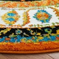 thumbnail image 4 of SAFAVIEH Vintage Hamadan Serapi Oriental Area Rug, Orange/Ivory, 6'7" x 6'7" Round, 4 of 9