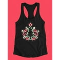 thumbnail image 3 of Christmas Tree Neon Design Tank Women -Image by Shutterstock, Female Small, 3 of 4