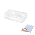 thumbnail image 6 of Sahpxhe Clear Transparent Plastic Pencil Box,Large Capacity Clear Storage Box with Snap-Tight Lid,Size7.87X2.36X4.33In,Give Away 100Pcs Blue Elf-Stick Notes,3x3 Inches To Do Lis, 6 of 9