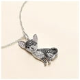 thumbnail image 2 of Cadenas y Dijes para Dama DogNeck03 3Pzas Chihuahua/Circonia Negro Metal Cadena y Dije. High Monaco MXNGK-003, 2 of 3