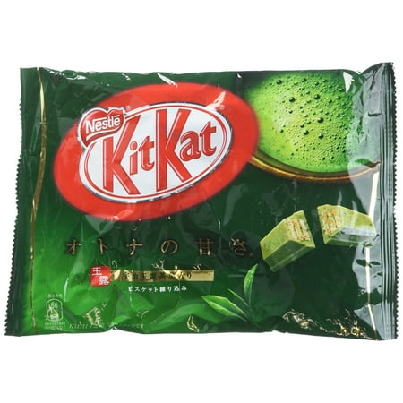 Japanese Kit Kat Matcha Green Tea Flavor | Sweetness for Adults mini 12 pcs (Japan