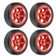 thumbnail image 4 of RC Drift Tire, RC Model Drift Wheels 4Pcs RC Drift Car Tires RC Neumáticos Duros Para Wltoys K969 1/28 RC Cars Para Drift Car Fyydes Rojo, 4 of 8