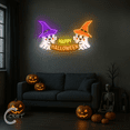 thumbnail image 3 of C-CRAFT Ghost Neon Sign 20 Inches for Happy Halloween Party Wall Art, Spooky Led Wall Decor and Perfect Gift for Friends, 3 of 4
