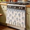 thumbnail image 4 of Farmhouse Kitchen Stove Curtain, Ruffled Lace Trim Stove Cover Curtain with Floral Prints, Decorative Oven Door Curtain for Vintage Kitchen Decor(22*31"), 4 of 4