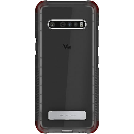Ghostek Covert Clear LG V60 ThinQ, Velvet 5G Phone Case with Built-In Metal Kickstand and Transparent Scratchproof Back Wireless Charging Compatible - (Smoke)