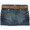 No Boundaries - Juniors Rivets and Studs Denim Skirt