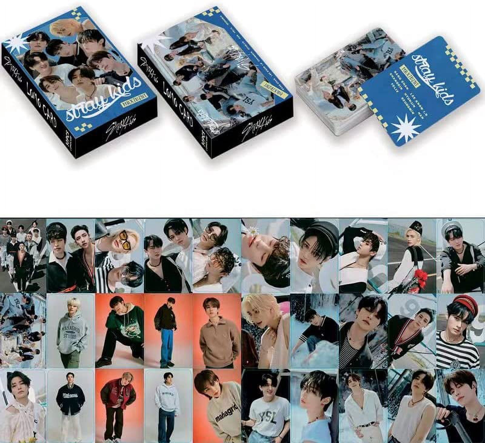 5 Pack/150 Pcs Stray Kids Lomo Card Kpop Photocards Greeting Card with Postcards Box