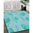 thumbnail image 2 of Ahgly Company Indoor Square Patterned Blue Turquoise Green Area Rugs, 8' Square, 2 of 6