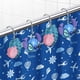 thumbnail image 5 of Ganchos para cortinas de ducha CTOHN de acero inoxidable azul, 12 piezas, 5 of 6