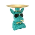 thumbnail image 4 of Bandeja de almacenamiento con escultura de bulldog, decoración de bulldog francés, plato de dulces finos, decoración de bulldog francés, diseño aerodinámico, 4 of 9