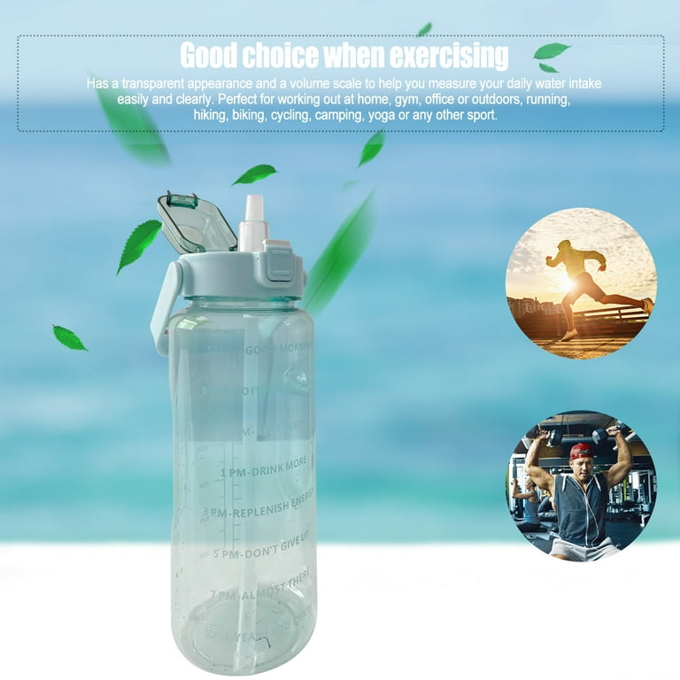 2L Collapsible Gym Water Bottles Motivational Water Bottle with Straw and  Paracord Handle Silicone Sports Water Jug with Times Large Water Bottle for  Yoga - China Bottle and Silicone Bottle price