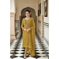 thumbnail image 2 of Ready to Wear Indian Pakistani Shalwar Kameez Suits Designer Trouser Pant Dress ( Yellow, XXL - 46 ), 2 of 5