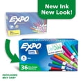 thumbnail image 2 of EXPO Fine Tip Dry Erase Markers, Assorted Colors, 36 Count, 2 of 7