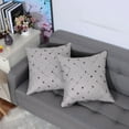 thumbnail image 6 of PiccoCasa 2Pcs Plaids Diamonds Shape Geometric Cushion Cover, 18"x18" Gray, 6 of 6