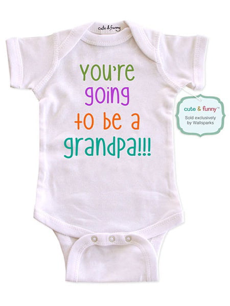 You are Going to be a Granddad Baby Vest Baby Grow 100% Cotton Boys Girls Bodys 