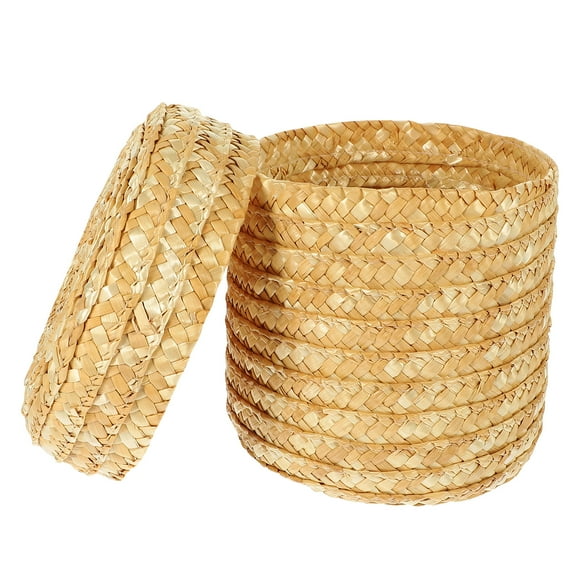 Lidded Storage Bins Rattan Wicker