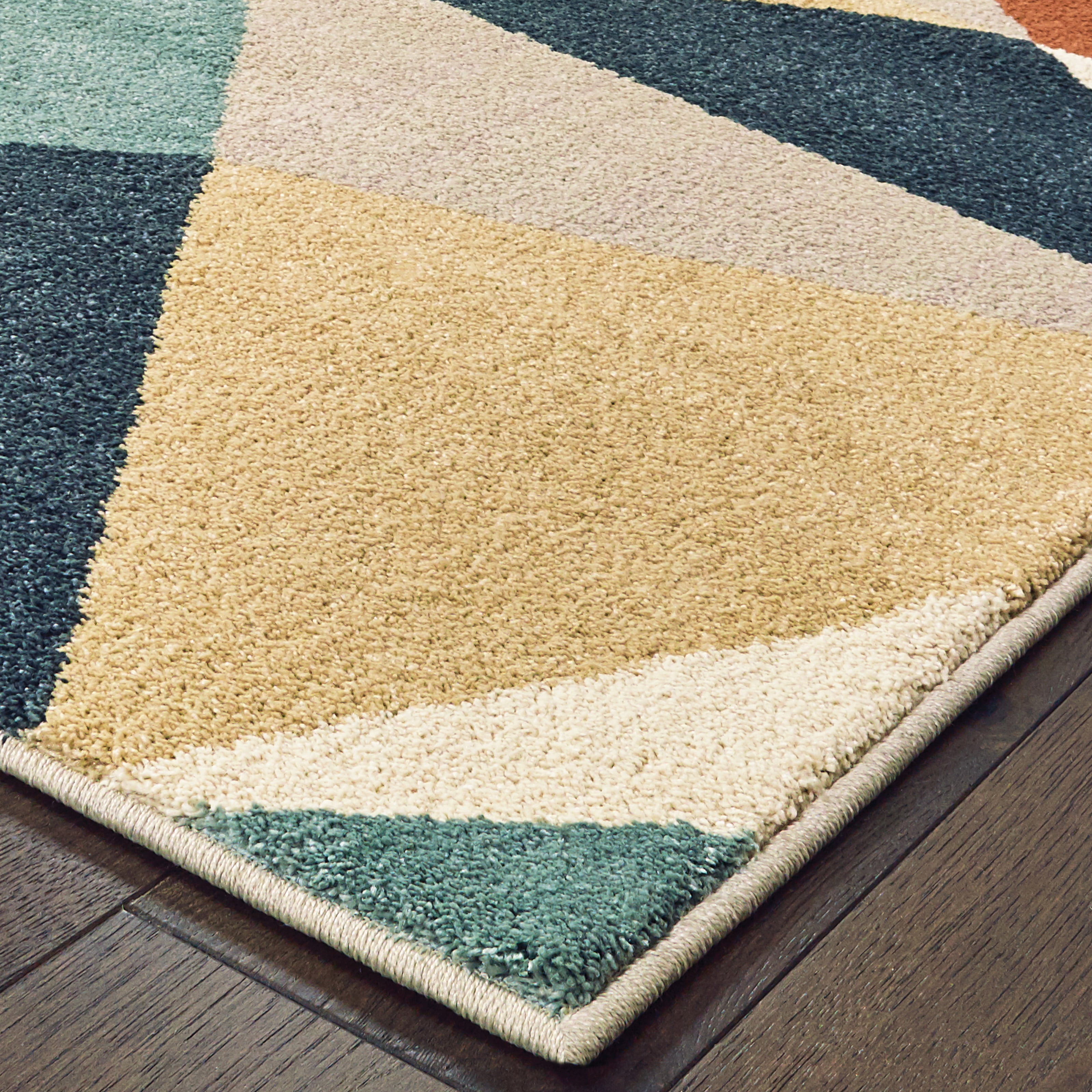 Avalon Home Candler Faceted Geometric Area Rug or Runner, Multiple Sizes