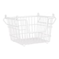 thumbnail image 1 of Design Imports DII Metal Basket, White Square Medium 11x11x8, 1 of 4