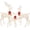 White, variant on Best Choice Products 6.5ft 3-Piece Lighted Christmas Deer Set Outdoor Yard Decoration w/ 385 LED Lights, Stakes - White