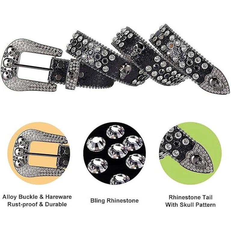 Dream Apparel Rhinestone Belt for Men and Women, Western  display picture 3