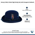 thumbnail image 5 of Kenny K  Wool High Derby Hat with Grosgrain Hatband (Men), 5 of 5
