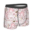 thumbnail image 2 of Rateoe Cute Rabbit Mens Boxer Briefs Poly Spandex Performance Boxer Briefs Underwear Hem Boxer Briefs - XX-Large, 2 of 8