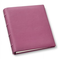 Leather Compact Photo Album by Gallery Leather, 9.25" x 8", 30 sheets/60 pages, 120 photos, Refillable, Camden Orchid