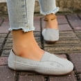 thumbnail image 6 of Viluyesy Womens Loafers Shoes, Soft Sole Shallow Comfort Slip On Faux Leather Casual Flats Gray US7, 6 of 9