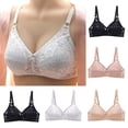 thumbnail image 2 of Gswybco Daily Bras for Women Solid Color Wide Shoulder Straps Bras Seamless Push Up Supportive Everyday Bras Strappy Adjustable Wireless Bras, 2 of 3