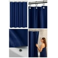 thumbnail image 6 of 1 Heavy Duty Navy Blue Magnetized Shower Curtain Liner Vinyl Waterproof 70"X72", 6 of 7