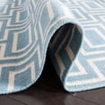 thumbnail image 6 of Safavieh Dhurries Abigail Geometric Area Rug, Light Blue/Ivory, 5' x 8', 6 of 11