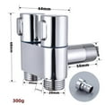 TUMALL 3 Through Angle Stop Valve , Shower Arm Diverter Valve Faucet