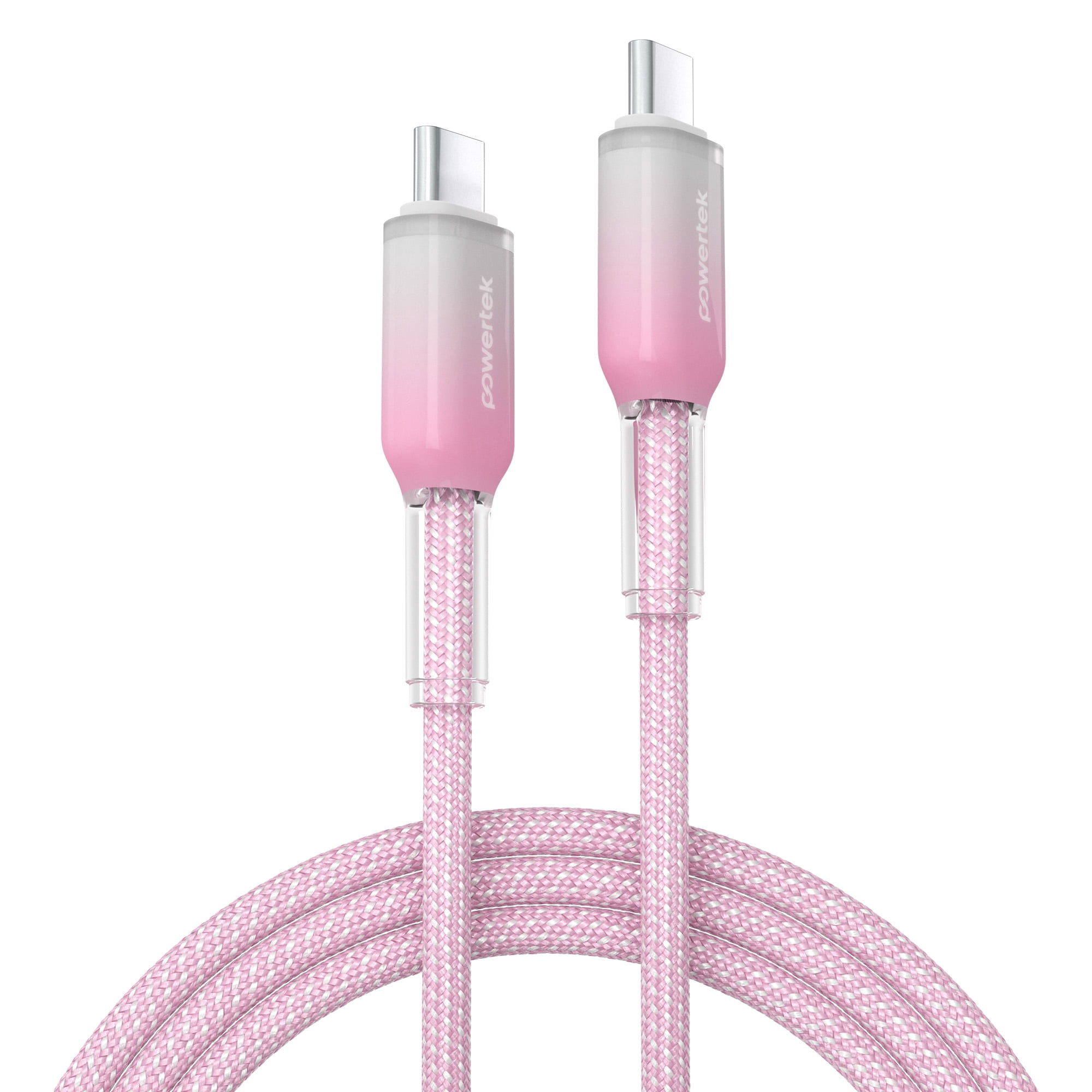 Powertek Frosty MFi Certified USB-A to Lightning Braided Charging