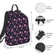 thumbnail image 2 of Fotbe Pink Planets And Stars Mochila Ligera para Hombres y Mujeres - Duradera y Resistente al Agua, Ideal para Escuela, Trabajo, Viajes y Uso Diario, 2 of 7