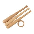 thumbnail image 4 of Wood Children Baseball Stand Portable Detachable Reusable Fashionable Replacement Mini Golf Billiard Ball Display Holder, 4 of 6