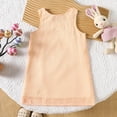 thumbnail image 3 of WOYY Infant Girls Easter Sleeveless Dress Rabbit Embroidery Cotton Tank Dress, Sizes 12-18M, 3 of 5
