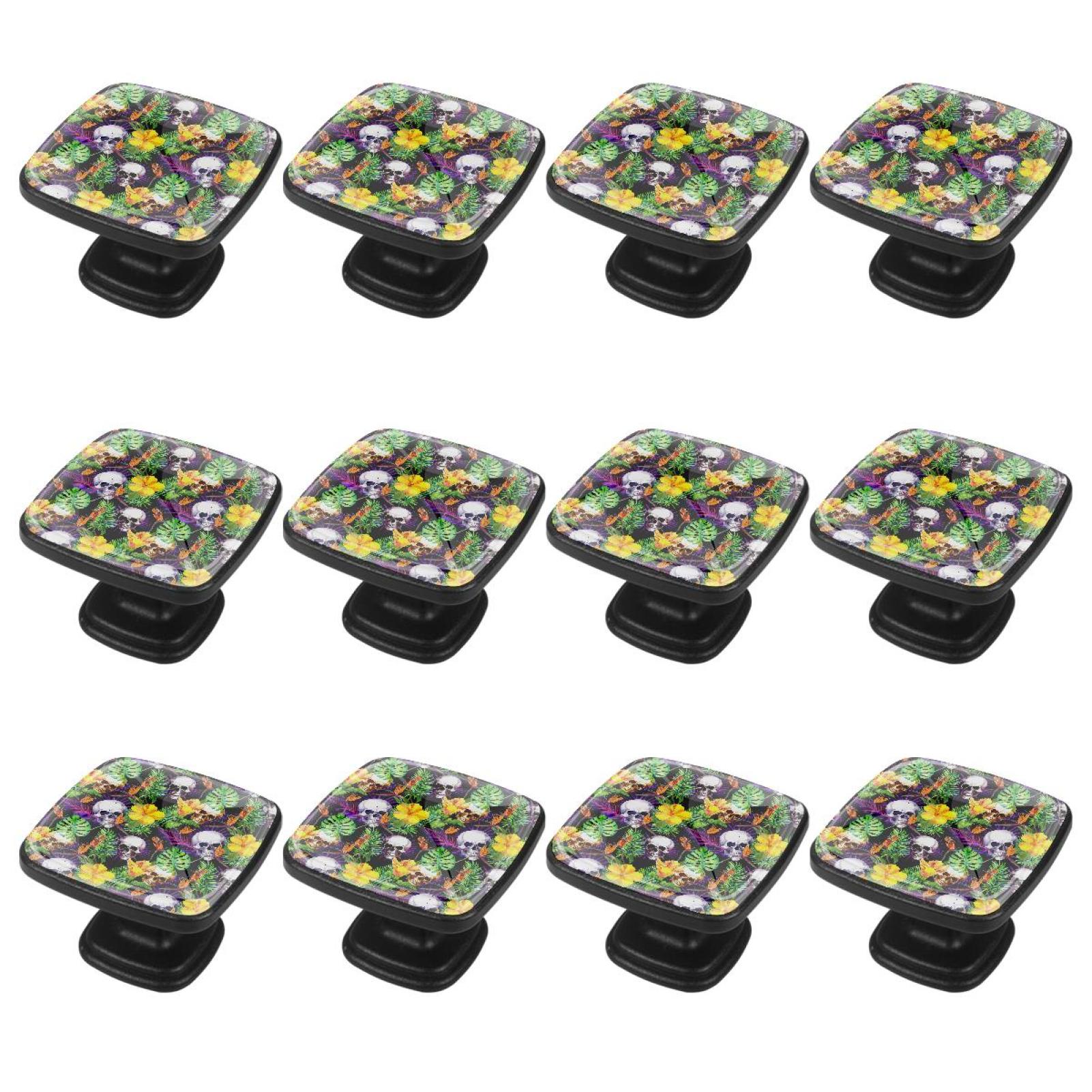 Ownta 30mm Skull Tropical Door Knobs for Cupboard Dressing