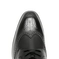 thumbnail image 4 of CMR CHAMARIPA Men's Height Increasing Formal Shoes - Black Leather Wingtip Brogue Derby Shoes 7CM / 2.76 Inches, 4 of 10
