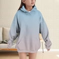 thumbnail image 2 of YunPes Gradient Oversized Hoodie for Girls Trendy Long Sleeve Hooded Sweatshirts with Pockets Teen Casual Preppy Pullover, 2 of 8