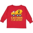 thumbnail image 3 of Inktastic 2nd Birthday Construction Truck, Cement Mixer 2 Years Old Boys or Girls Long Sleeve Toddler T-Shirt, 3 of 5