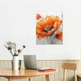thumbnail image 2 of FLORID Orange Poppies Flower Canvas Wall Art Home Decor Framed Ready to Hang 16x20 in / 12x16 in 16x20 in, 2 of 4